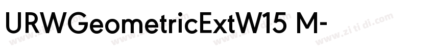 URWGeometricExtW15 M字体转换